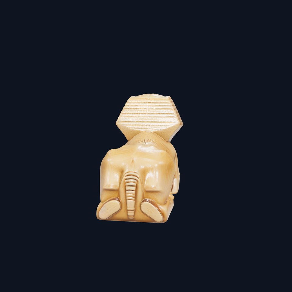 Ancient Egyptian Sphinx Statue Model